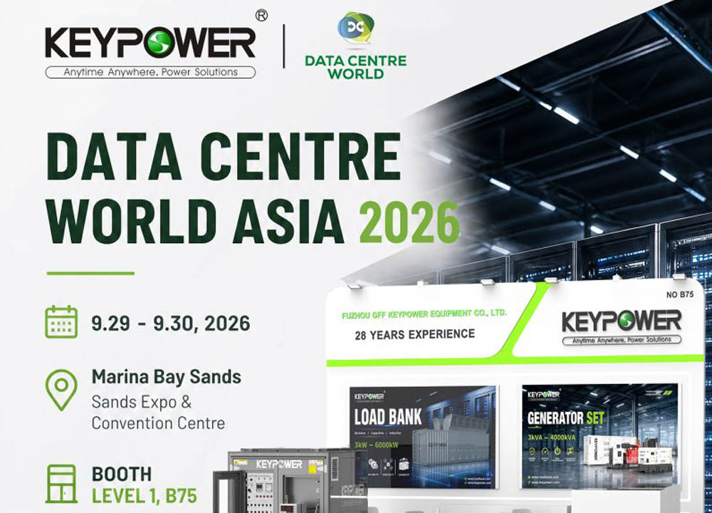  Junte-se à KEYPOWER na Data Centre World Asia 2026 em Singapura! 
