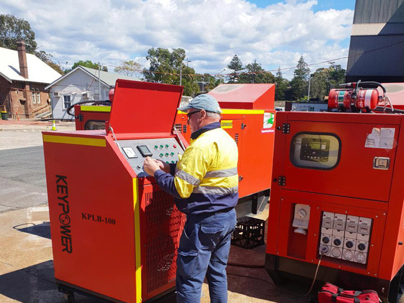 teste de carga de geradores de aluguel de 10kw-100kw